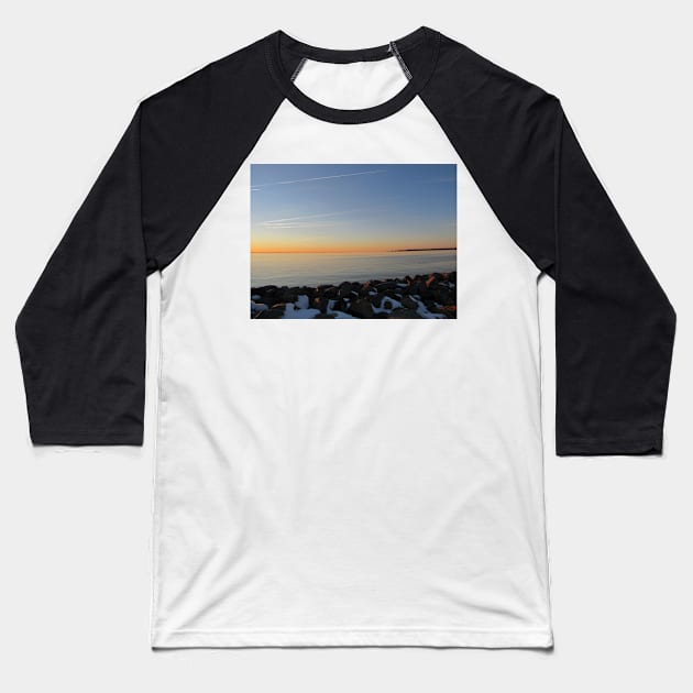 January 4, 2022 Sunset Baseball T-Shirt by ToniaDelozier